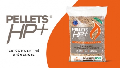 Sac de granulés de bois Pellets HP+ Piveteau vendus à Ancenis